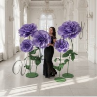 Ростовой цветок "Роза" из дизайнерской бумаги (цвет любой по договоренности)